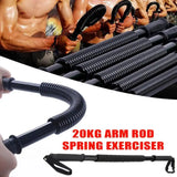 20KG Arm Chest Strength Training Spring Power Twister Bar Developer Men Tools Office Adult Sport Fitness Hosue Exercise