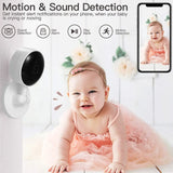 KERUI Baby Monitor WiFi IP Camera Night Vision HD Video Tuya Smart Home Mini Wireless Temperature Sound Motion Detection Cam