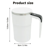 Automatic Stirring Cup Rechargeable Portable Coffee Electric Stainless Steel Mixer Rotating Magnetic Mug Kitchen Supply