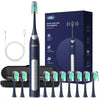 SEJOY Sonic Electric Toothbrush Oral Cleaning Automatic Timer Toothbrush 10 Toothbrush Heads 5 Modes Smart Timer Fast Charging