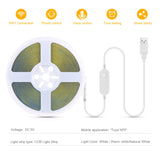 5V USB WiFi COB LED Strip,1M 2M 3M 5M White/Warm White Dimmable COB LED Strip Light Work With Tuya app/Smart Life app/Alexa