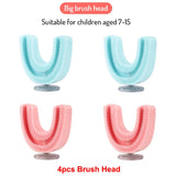 U-Shaped Replacement Brush Heads For Sonic Electric Toothbrush Soft Brush Head Accessories 360 Degrees Teeth Clean For Kids