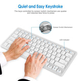 Hot Ultra-Slim 78 Keys Wireless Bluetooth-Compatible Keyboard For Air For Ipad Mini Keyboards For Mac Computer PC Macbook