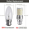 B22 LED Corn Bulbs Bayonet Candle Light Candelabra 12W 9W Equivalent 80W 2700K Warm/Cold White Lamp 1000 Lumen 360 Degree Angle