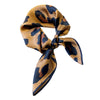 70cm Leopard Print Silk Scarf for Women Imitation Silk Scarfs Fashionable and Versatile Headwear Clothing Square Scarf