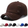 New Washable Hole Baseball Cap For Men Women Hat Solid Sunscreen Baseball Hats Cotton Outdoor Sport Running Visor Casual Cap