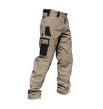 New Men's Tactical Work Pants Outdoor Waterproof Cargo Trousers Casual Multi-pocket Wear-Resistant Outdoor Training Trousers