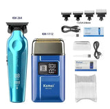 Kemei Hair Clipper Kit for Men 10W Big Power 9000RPM KM-1763 KM-264 Rechargeable Trimmers KM-1112 Professional Electric Shaver