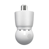 Srihome 4MP Dual Lens Dual Screen Light Bulb Security Camera Smart Home 3X Digital Zoom AI Human Motion Detect WIFI Surveillance