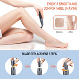 Sejoy 6 in 1 Electric Razors for Women Men Bikini Trimmer Hair Remover Kit for Face Eyebrow Nose Arms Legs Pubic Hair Painless