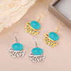 Dawapara Turquoise Persian Calligraphy Dangle Earrings Parsi Farsi Poem Hollow Out Pendantstainless Steel Jewelry Iran Gift