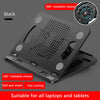 Ergonomic Portable Foldable Laptop Stand with Handle and 360 Degree Rotatable Base Adjustable for 14 Inch Devices