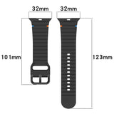 Silicone Sport Straps For Apple Watch Band 46mm 40mm 45mm 41mm 49mm 44 42mm correa bracelet iwatch series 10 7 8 se 6 9 ultra 2