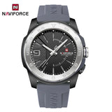 NAVIFORCE Simple Business Quartz Watch For Men Silicone Strap Hand Clock 50m Waterproof Top Brand Luxury Man Sports Watches 2024