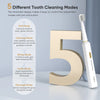 Sejoy 5 Modes Electric Toothbrush Rechargeable 12 Replacement Tooth brush Heads  Adult Ultrasonic Teeth Cleaning