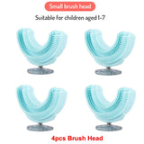 U-Shaped Replacement Brush Heads For Sonic Electric Toothbrush Soft Brush Head Accessories 360 Degrees Teeth Clean For Kids