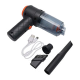 1pc Universal  Black Car Vacuum Cleaner 6000Pa Wireless Blowable Cordless Handheld Auto Vacuums Car Electrical Appliances