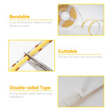 5V USB WiFi COB LED Strip,1M 2M 3M 5M White/Warm White Dimmable COB LED Strip Light Work With Tuya app/Smart Life app/Alexa