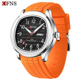 OFNS Brand Top New Leisure Fashion Men's Quartz Watch Military Sports Waterproof Automatic Date Luxury Quartz Men's Watches 2024