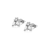 ANDYWEN 925 Sterling Silver New Bees Stud Earring Piercing Rock Punk Fashion Piercing Luxury Zircon Ohrringe Pendiente Animal