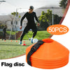 50/10Pcs Soccer Cones Flexible Sports Cones Heavy Duty Field Cone Markers for Kid Agility Exercise Obstacles Avoiding Training