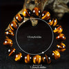 Natural Grade Yellow Tiger Stone Tiger Crystal Stone Wood Changed Stone Crystal Bracelet for Men and Women Lucky Jewelry