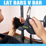 LAT Pull Down Fitness Handle Triceps Bicep Pully Cable Machine Accessories Grips Home Gym Back Tricep Muscle Training Attachment