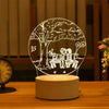 Romantic Love 3D Acrylic Led Lamp for Home Children's Night Light Table Lamp Birthday Party Decor Christmas Gifts Bedside Lamp