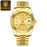 POEDAGAR Luxury Sport Wrist Watch For Man Waterproof Luminous Date Men Watch Quartz Stainless Steel Men's Watches Male Reloj+box