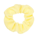 Women Lady Female LatticePrint Ponytail Holder Hair Rope Girls Headwear Yellow Scrunchies Hairs Ties