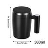 Automatic Stirring Cup Mug Rechargeable Portable Coffee Electric Stirring Stainless Steel Rotating Magnetic Home Drinking Tools