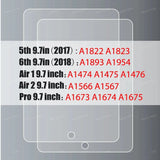 2Pcs Tempered Glass Screen Protector Cover For iPad Air 5 4 Pro 11 12.9 Ipad 9th 10th 8th 7th 6th 5th Gen Mini 6 5 4 9.7 Film