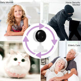 KERUI Baby Monitor WiFi IP Camera Night Vision HD Video Tuya Smart Home Mini Wireless Temperature Sound Motion Detection Cam