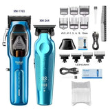 Kemei Hair Clipper Kit for Men 10W Big Power 9000RPM KM-1763 KM-264 Rechargeable Trimmers KM-1112 Professional Electric Shaver