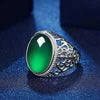 2021 Trendy Silver 925 Ring For Men Jewelry Cool Hollow Flower Male Finger Ring For Wedding Accessorie With Stones