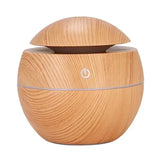 Home Wood Grain Air Humidifier Purifier Aroma Diffuser USB Ultrasonic Cool Mist Sprayer Essential Oil Fragrance Gifts