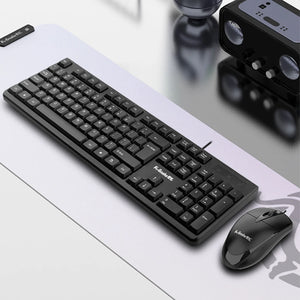 1Pcs Wired USB Keyboard And Mouse Set Suitable For Computer Laptop Business Office Game Keyboard And Mouse Set