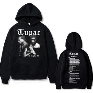 2024 Autumn and Winter Pure Cotton Hooded Sweatshirt with European and American Hip-hop Style Print for Men and Women