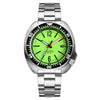 Tandorio full lume Diver Steel Automatic Watch Men 20bar Waterproof Turtle Wristwatch NH35 Movt  Sapphrie Crystal Relojes часыTa