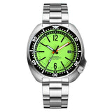 Tandorio full lume Diver Steel Automatic Watch Men 20bar Waterproof Turtle Wristwatch NH35 Movt  Sapphrie Crystal Relojes часыTa