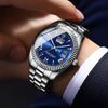 2024 New Luxury Watch For Man Waterproof Luminous Date Week Stainless Steel Men Watch Casual Quartz Men's Watches Male Clock+box