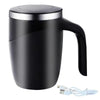 Automatic Stirring Cup Mug Rechargeable Portable Coffee Electric Stirring Stainless Steel Rotating Magnetic Home Drinking Tools