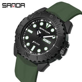 SANDA 3118 Fashion Top Sport Military Watch For Men Quartz Movement Casual 50bar Waterproof Wristwatch Clock Relogio Masculino