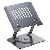 Ergonomic Height Multi-Angle Adjustable Foldable Metal 360 rotation Laptop Stand N087