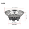 Anti Constipation Kitchen Sink Strainer Drain Easy To Clean Rinse Seamless Flow Smooth Water Flow Construction