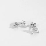 ANDYWEN 925 Sterling Silver New Bees Stud Earring Piercing Rock Punk Fashion Piercing Luxury Zircon Ohrringe Pendiente Animal