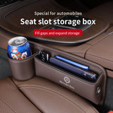 Car Seat Gap Storage Box Seat Multifunction Gap Cup Holder For Mercedes-Benz A C E S V Class AMG Sprinter GLC ML SLK CLS GLA GLK