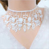 lace necklace choker women neckband Accessories White Lace Necklace Choker Women's Clavicle Chain Tassel Colla lace collar