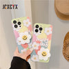 Cute Flower Oil Painting Soft Case