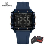 NAVIFORCE New Women Watch Silicone Strap LED Digital Sports Clock Fashion Casual Waterproof Electronic Wristwatch Montre Femme